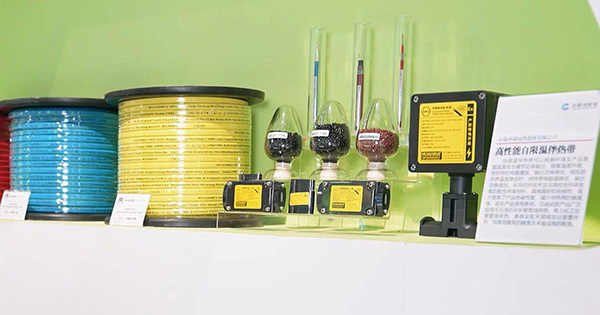 高性能自限溫伴熱帶產品入選安徽創新館展示。 環瑞電熱供圖